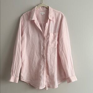 Light pink linen shirt Gap size L
